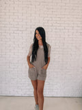 Ribbed Romper - Mocha