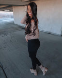 Simple Beauty Top - Taupe