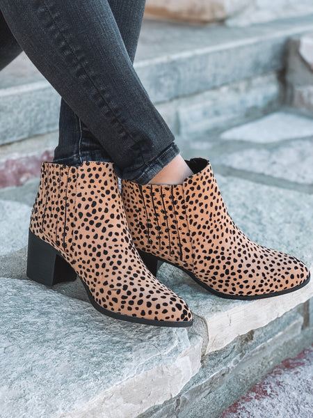 Into The Wild Leopard Print Booties Fashion House Boutique