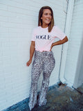 Leopard Print Bell Bottoms