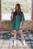 Out Of Your League Teal Oversized Tee