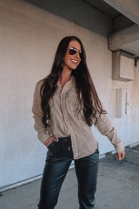 Work & Play Button Up Top