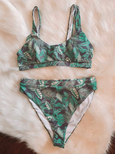 Are You Shore Leaf Print Bikini