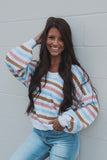 Rainbow Sherbert Striped Sweater