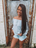 Let's Stay In Gray Sweatshirt Top