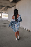 Blue For You Oversized Flannel