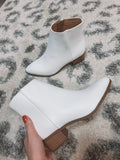 You're My Sole Mate White Booties