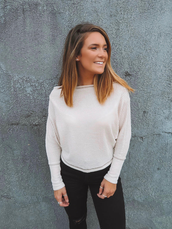 Knit Me A New One Thermal Top
