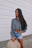 Mad For Plaid Cropped Flannel