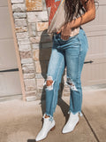 Distressed To Impress Cropped Skinnies