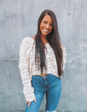 Sprinkles Make Me Happy Cream Confetti Sweater