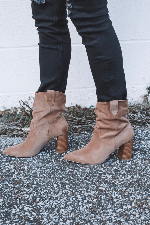 The Paige Booties - Tan