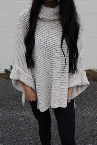 Iced Mocha Cream Knit Sweater