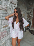 Classy But Sassy Striped Kimono Romper