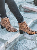 Into The Wild Leopard Print Booties