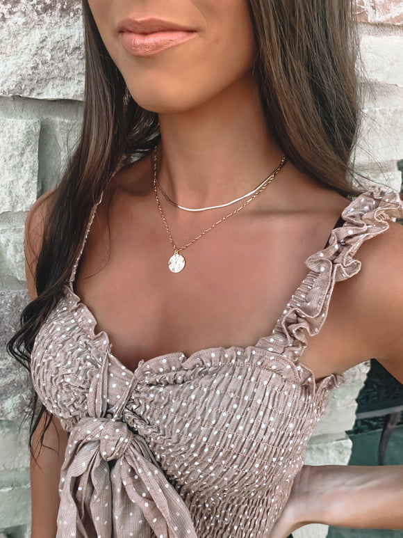 Spice It Up Gold Layered Necklace