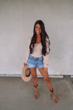 Iced Latte Ribbed Bodysuit